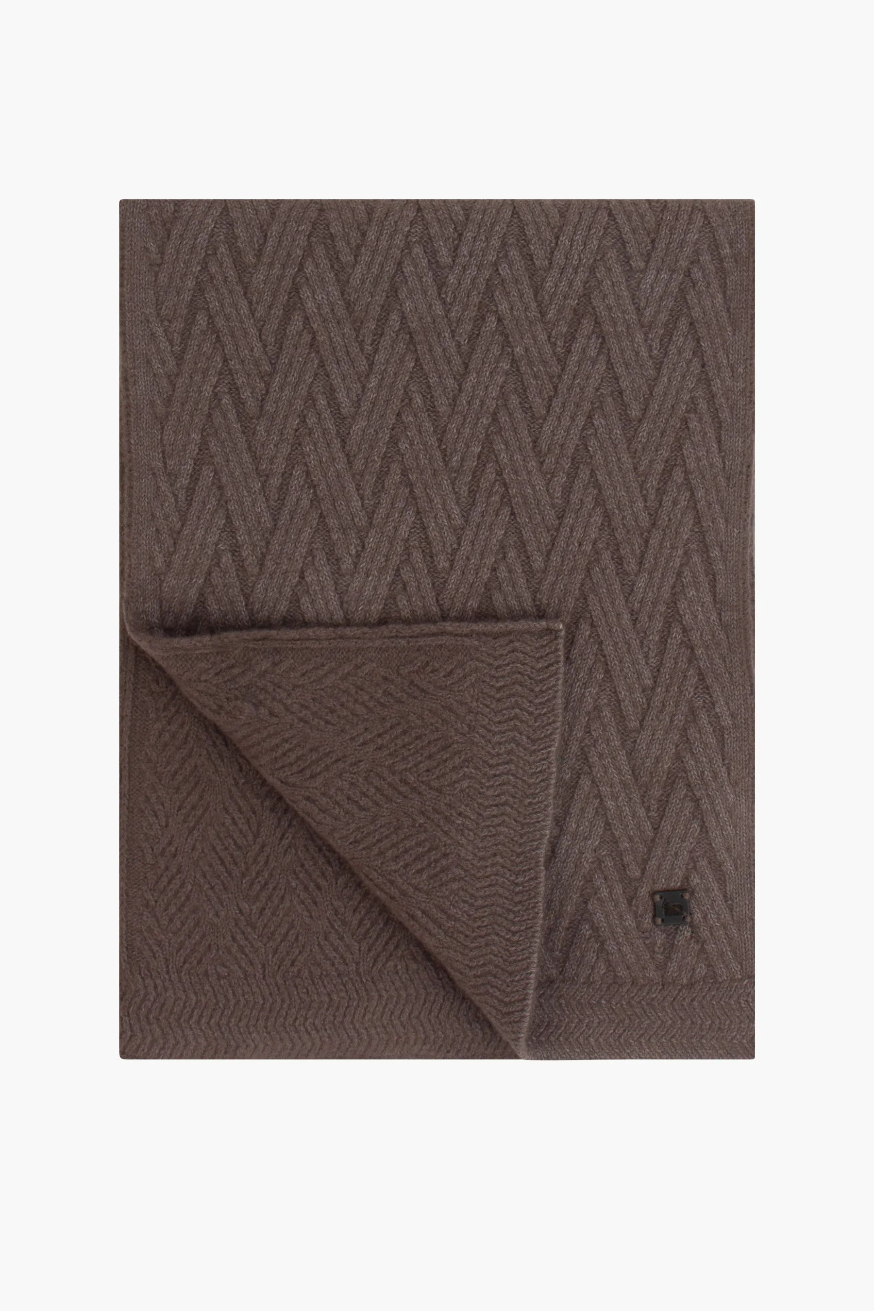 COLOMBO Structured Kid Cashmere Knit Scarf  