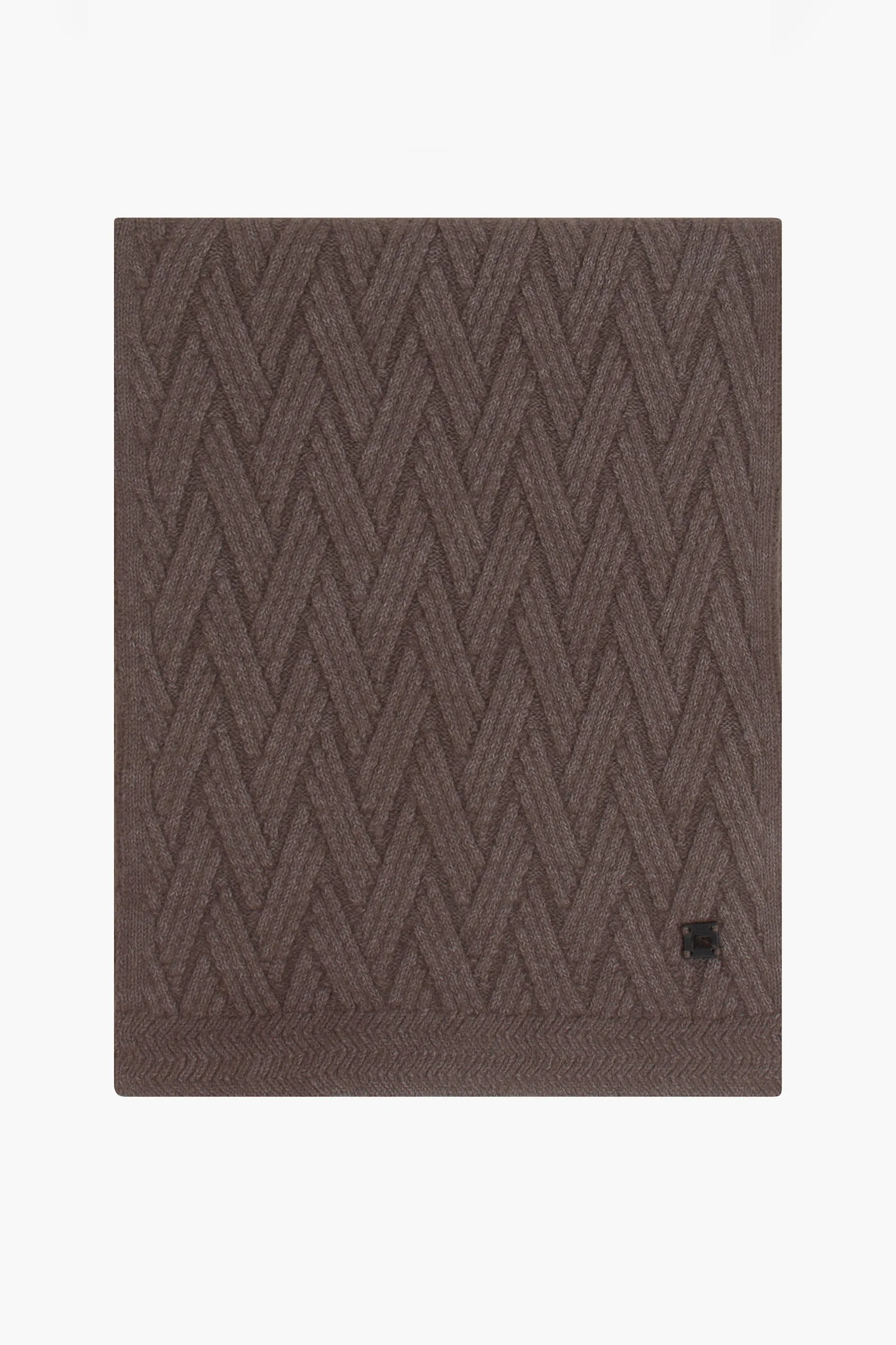COLOMBO Structured Kid Cashmere Knit Scarf  