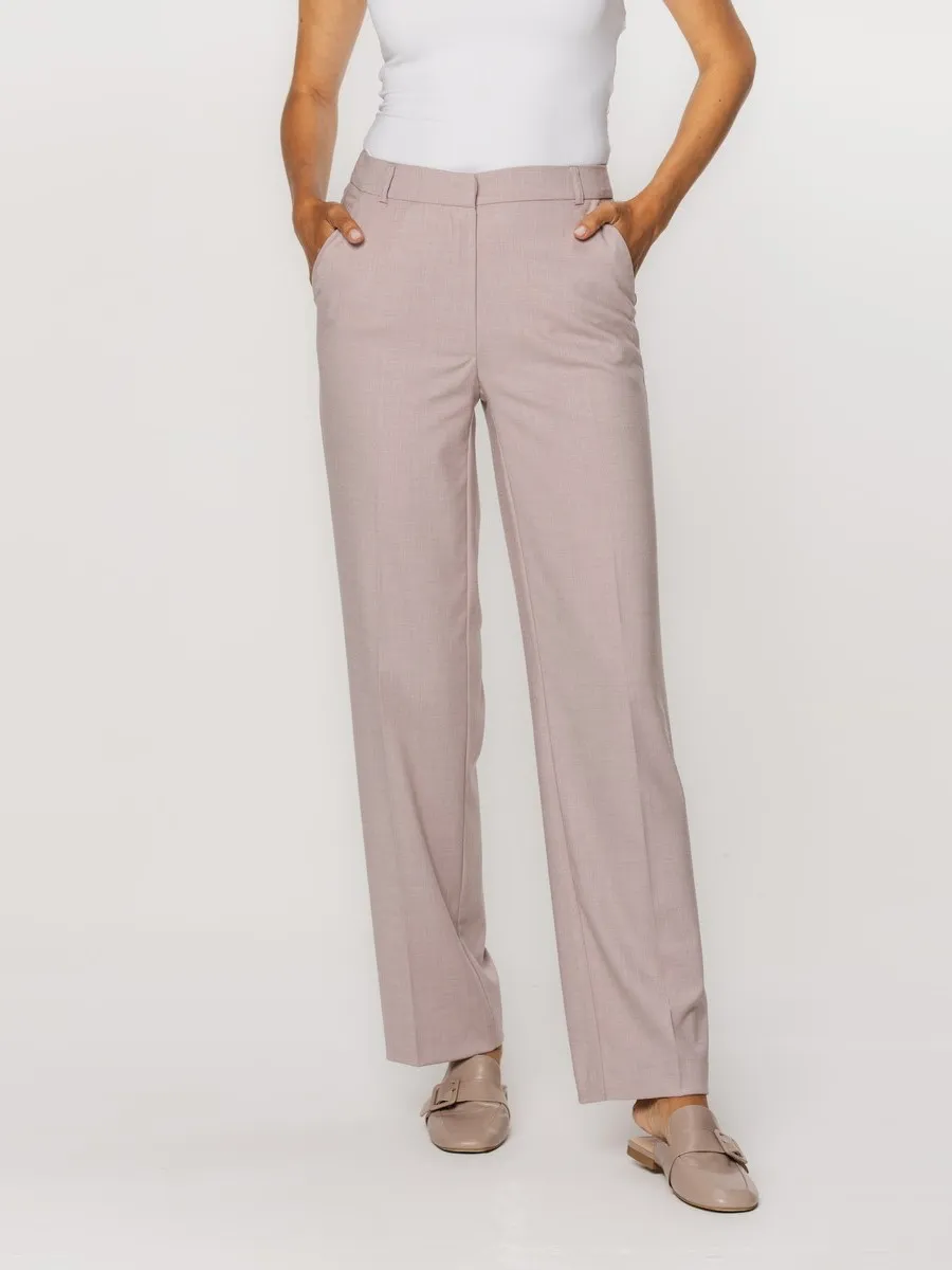 Damen Stoffhose in Rosa, ohne Stoffmusterung 15449