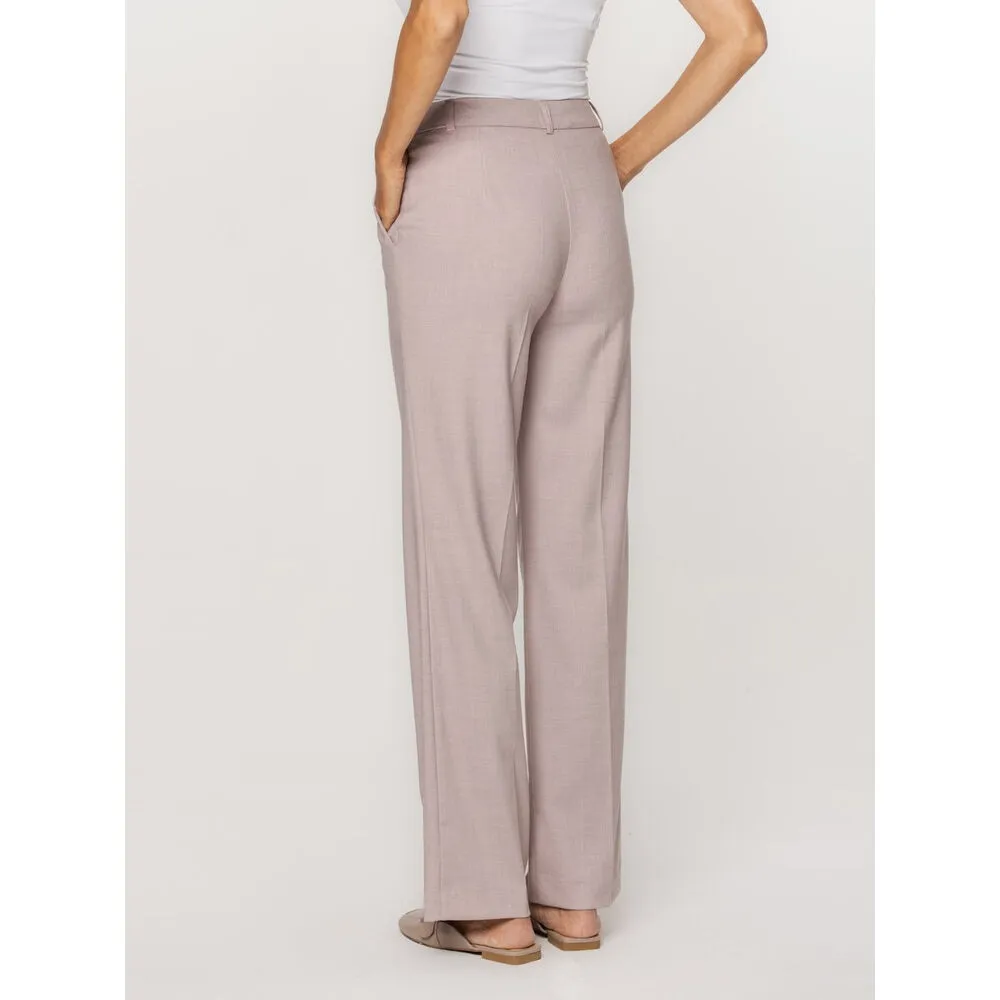 Damen Stoffhose in Rosa, ohne Stoffmusterung 15449