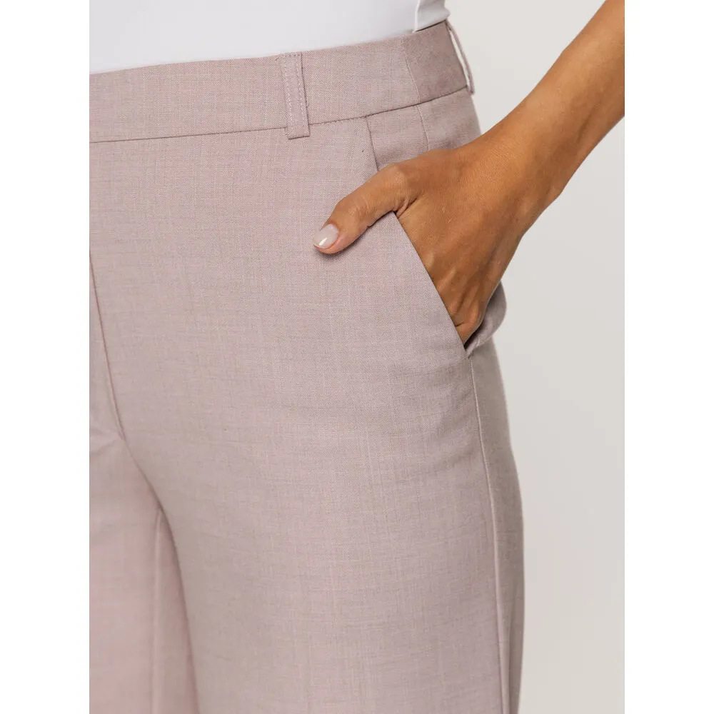 Damen Stoffhose in Rosa, ohne Stoffmusterung 15449