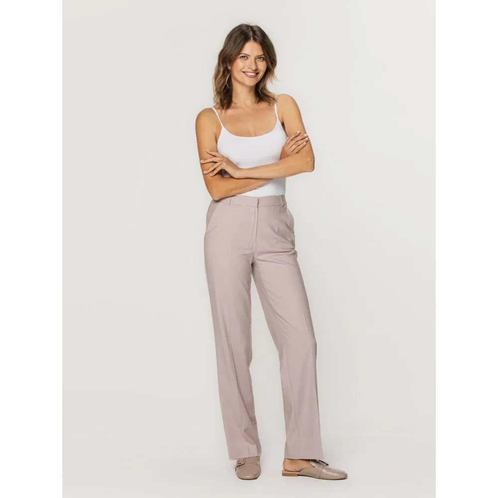 Damen Stoffhose in Rosa, ohne Stoffmusterung 15449