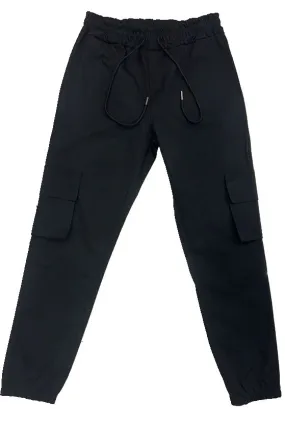 Einfarbige Cargo-Jogginghose für Herren