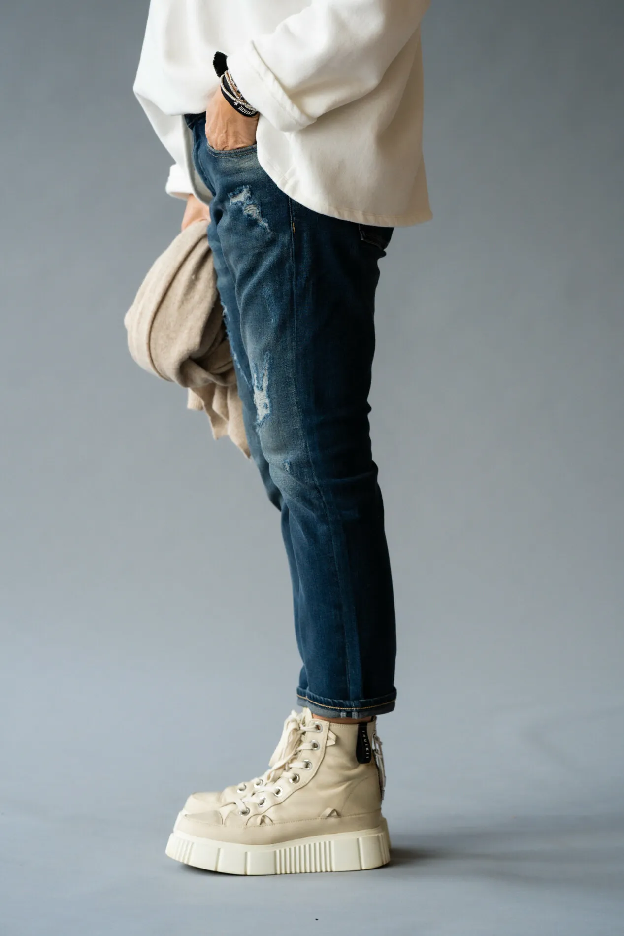 ELIAS RUMELIS – Jeans “LEONA” – heavy tucker blue (ER111)