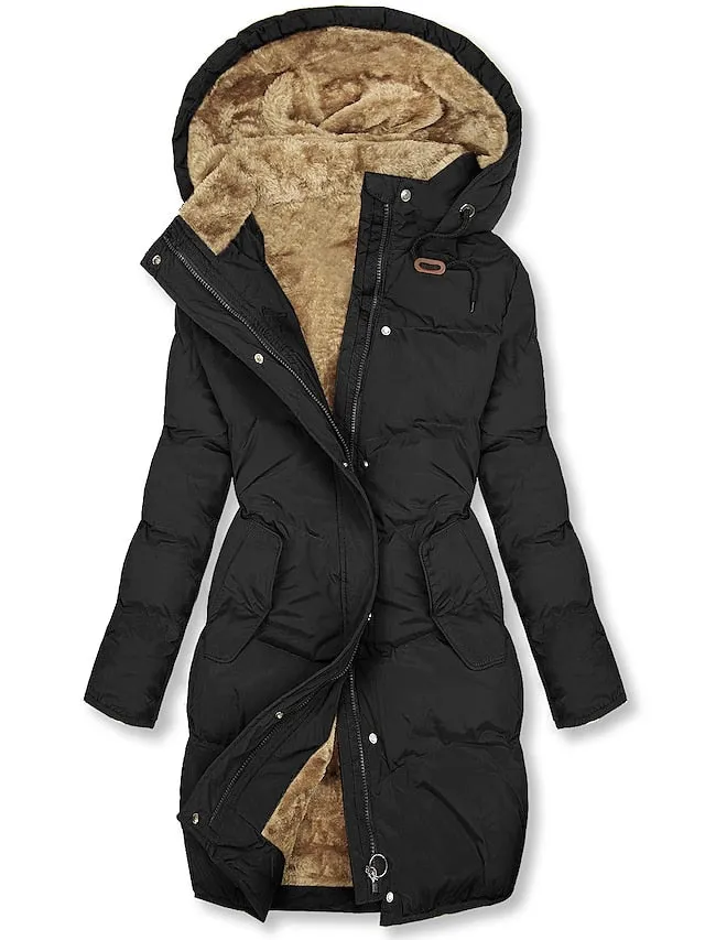 Heidi-Mode | Hellgrauer Damen-Plain-Hoodie mit Kordelzug und Taschen