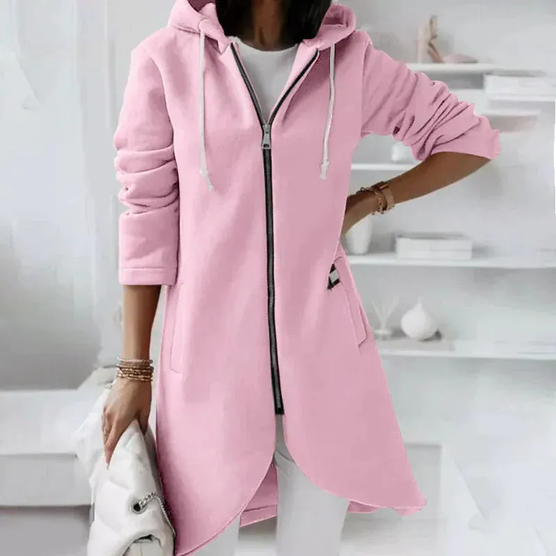 Heidi-Mode | Langer Reißverschluss Hoodie