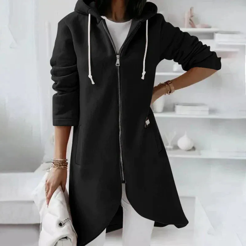 Heidi-Mode | Langer Reißverschluss Hoodie