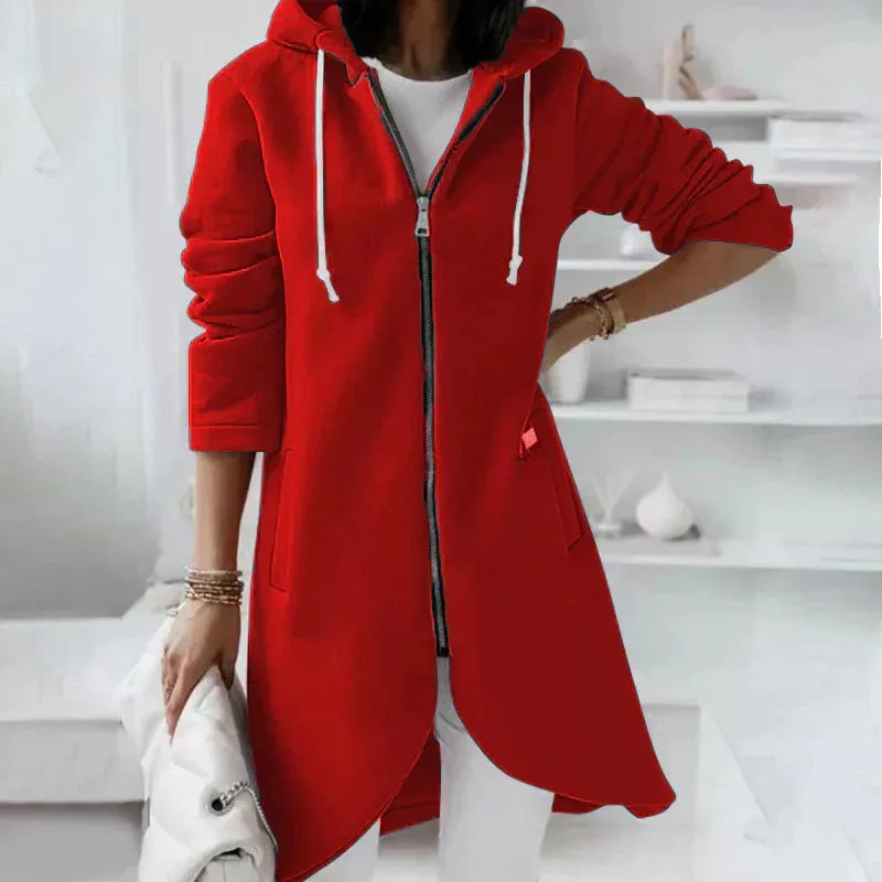 Heidi-Mode | Langer Reißverschluss Hoodie