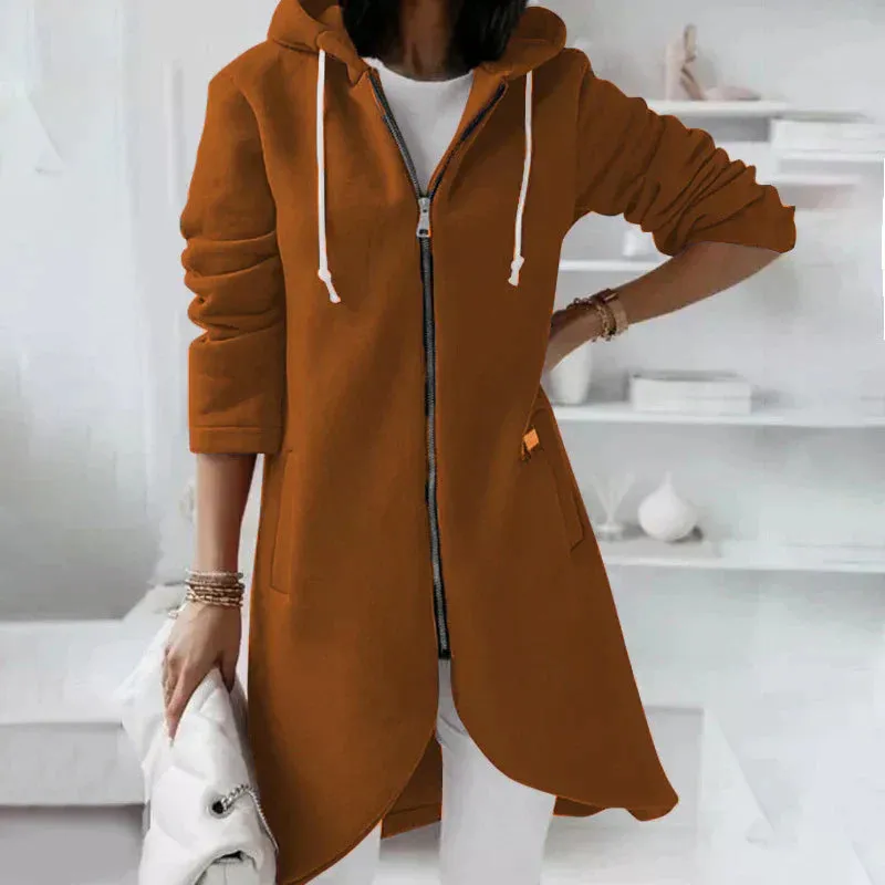 Heidi-Mode | Langer Reißverschluss Hoodie
