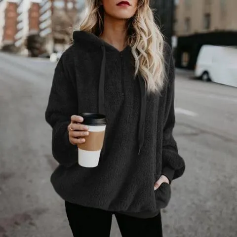 Heidi-Mode | Warmer und Flauschiger Hoodie