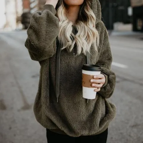 Heidi-Mode | Warmer und Flauschiger Hoodie