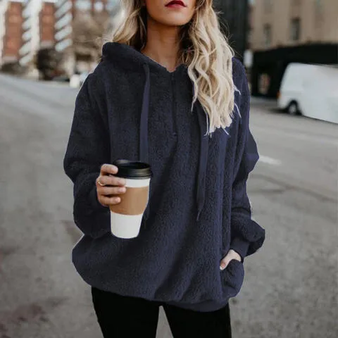 Heidi-Mode | Warmer und Flauschiger Hoodie