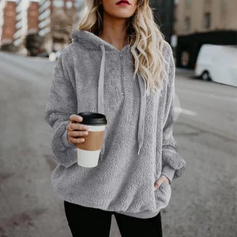 Heidi-Mode | Warmer und Flauschiger Hoodie
