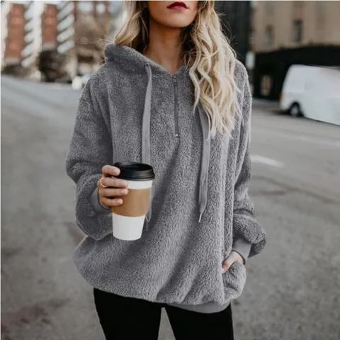 Heidi-Mode | Warmer und Flauschiger Hoodie