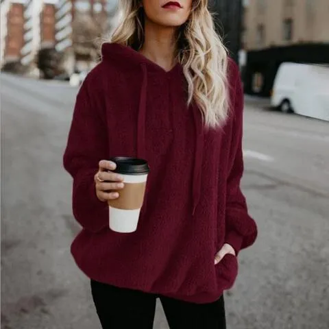 Heidi-Mode | Warmer und Flauschiger Hoodie
