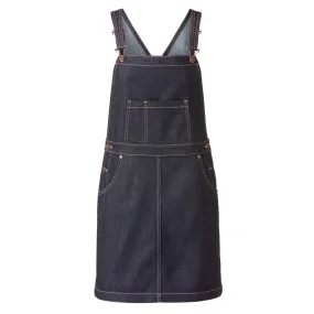 Jeans-Latzrock aus reiner Bio-Baumwolle
