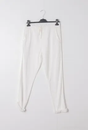 Jogginghose aus Baumwolle mit Satinband