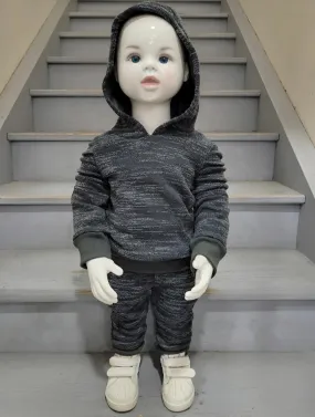 Set aus leichtem Sport-Hoodie und Jogginghose mit einfarbigem Farbverlauf für Babys