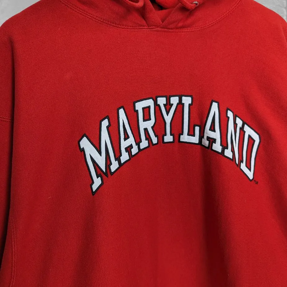 Vintage Marryland Hoodie XL Tall Sweatshirt Single Stitch