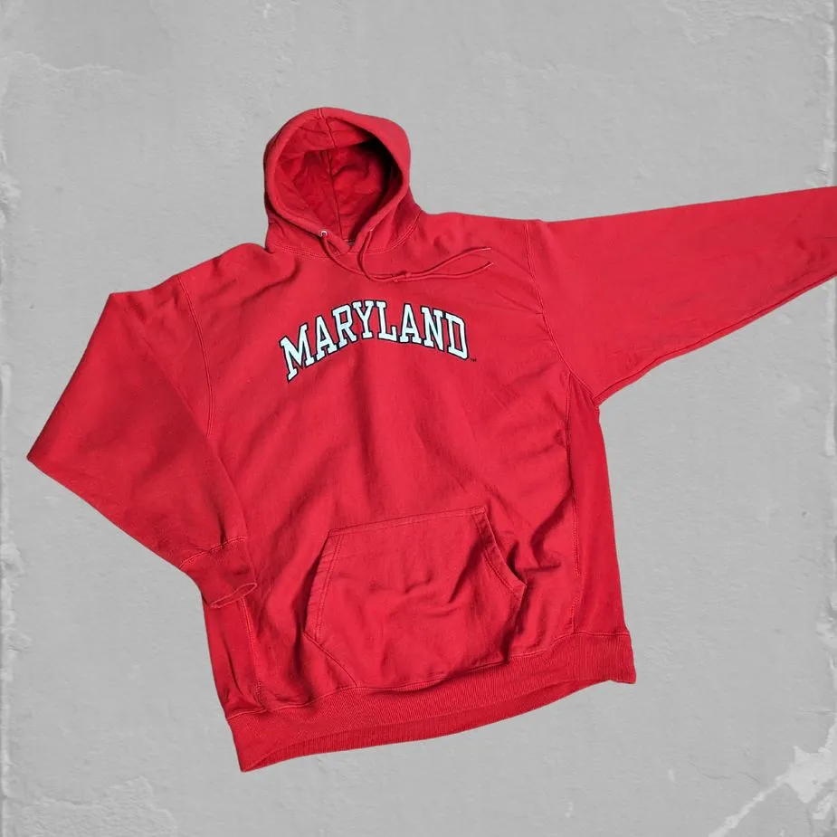 Vintage Marryland Hoodie XL Tall Sweatshirt Single Stitch